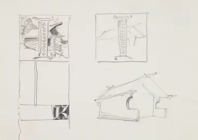 The Great Kalevala, Poem XXIII, sketch av Akseli Gallen-Kallela