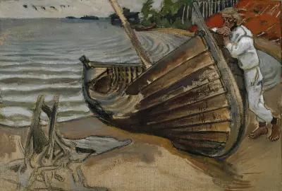The Lamenting Boat av Akseli Gallen-Kallela