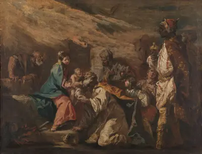 Adoration of the Magi av Gaspare Diziani