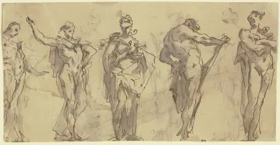 Five statues av Gaspare Diziani