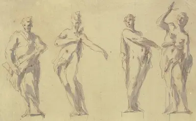 Four statues av Gaspare Diziani