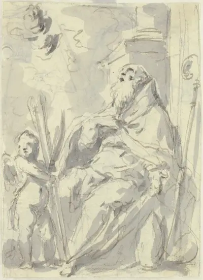 Holy bishop av Gaspare Diziani
