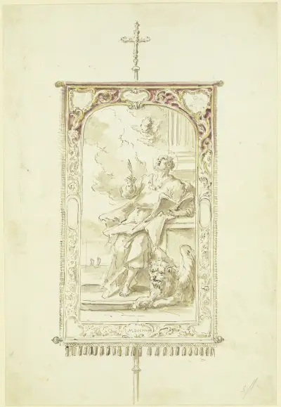 Mark the Evangelist av Gaspare Diziani