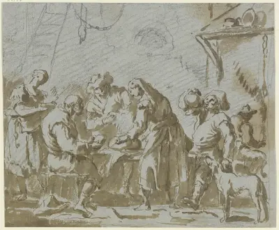 Tavern scene. – nr 2 av Gaspare Diziani