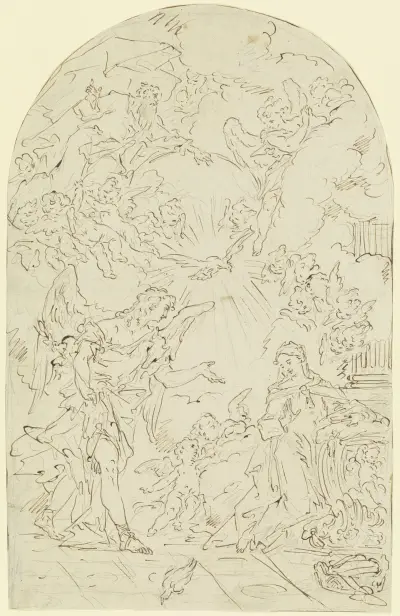 The Annunciation av Gaspare Diziani