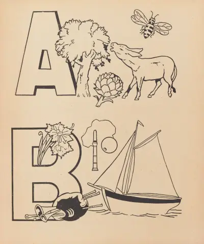 A. B. C. à colorier Pl.03 av Gaston Marechaux