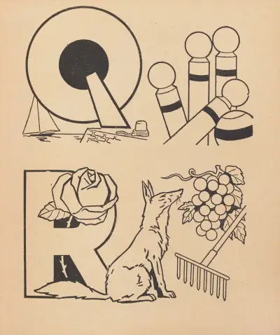 A. B. C. att färglägga Pl.19 av Gaston Marechaux