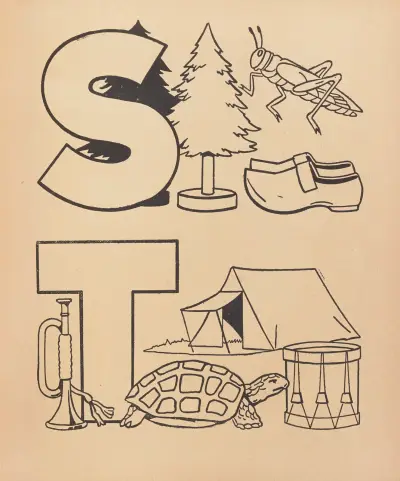 A. B. C. à colorier Pl.21 av Gaston Marechaux