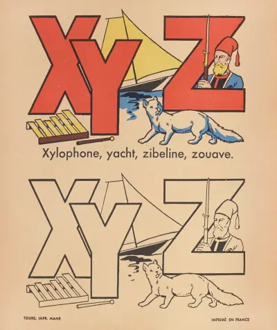 A. B. C. à colorier Pl.24 av Gaston Marechaux