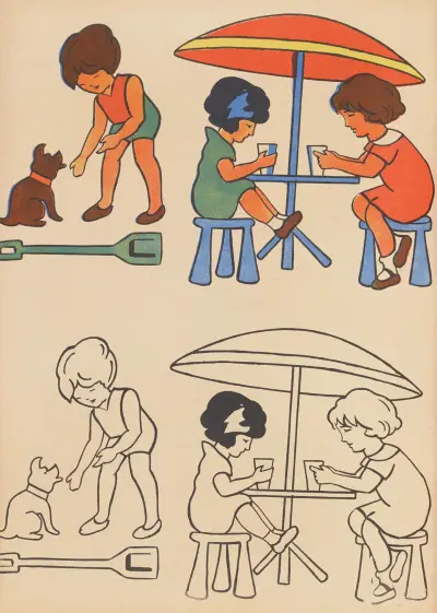 Album à colorier Pl.13 av Gaston Marechaux