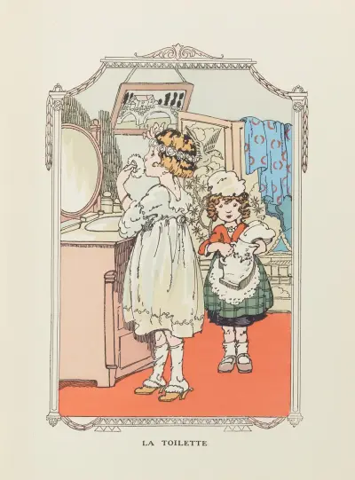 La Toilette av Gaston Marechaux