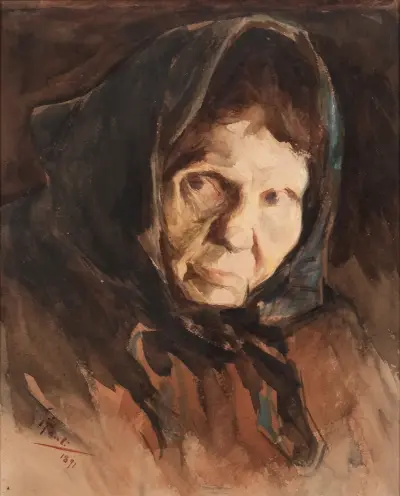 Frauenkopf von Georg Pauli