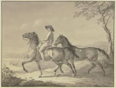 Hungarian horses av Johann Georg Pforr