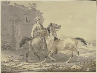 Polish horses av Johann Georg Pforr