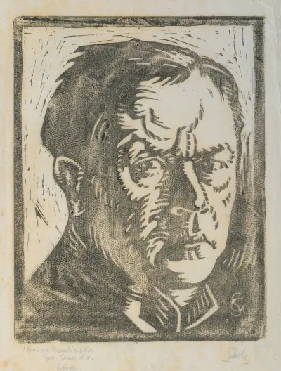 Portrait Hans von Strasdurisella, 1915 – nr 2 av Georg Scholz