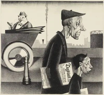 Zeitungsträger av Georg Scholz