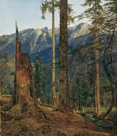 Das Höllengebirge bei Ischl av Ferdinand Georg Waldmüller