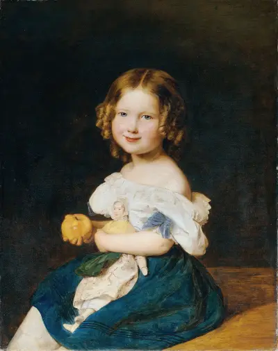 Emilie Werner, Tochter des Ehepaars Johann und Magdalena Werner von Ferdinand Georg Waldmüller
