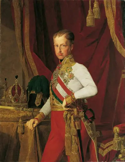 Kaiser Ferdinand I. von Österreich av Ferdinand Georg Waldmüller