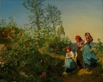 Kyrkogång på våren av Ferdinand Georg Waldmüller