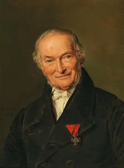 Porträtt av Franz Benoit av Ferdinand Georg Waldmüller