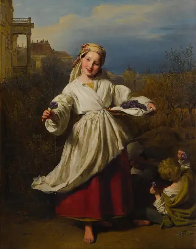 Blomsterförsäljerskan av Ferdinand Georg Waldmüller
