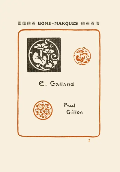 Andra boken om monogram, märken, sigill och exlibris, plansch 02 av George Auriol