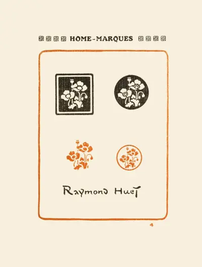Le second livre des monogrammes, marques, cachets et es libris Pl.04 av George Auriol