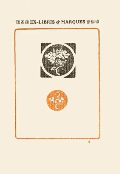 Le second livre des monogrammes, marques, cachets et es libris Pl.08 av George Auriol