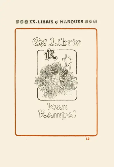 Le second livre des monogrammes, marques, cachets et es libris Pl.11 av George Auriol