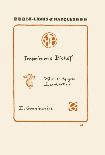 Andra boken om monogram, märken, sigill och exlibris, pl. 23 av George Auriol