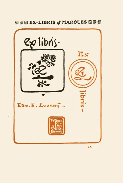 Le second livre des monogrammes, marques, cachets et es libris Pl.26 av George Auriol