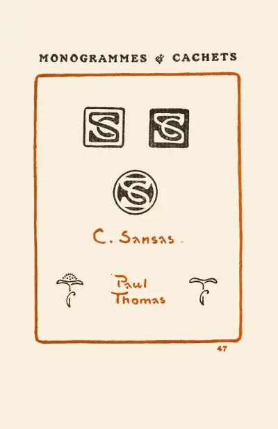 Andra boken om monogram, märken, sigill och exlibris pl. 45 av George Auriol