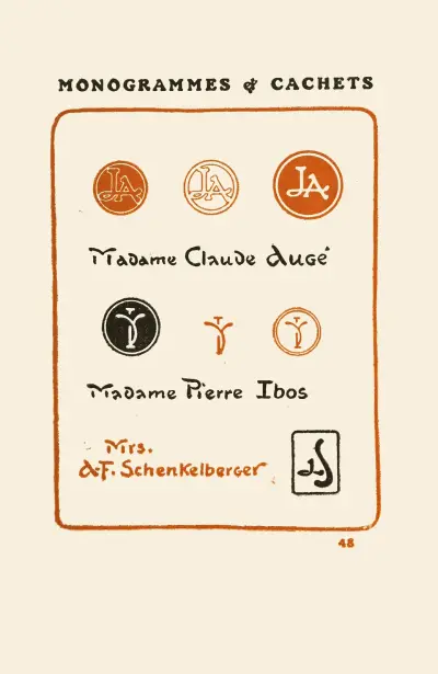 Andra boken om monogram, märken, sigill och exlibris, pl. 46 av George Auriol