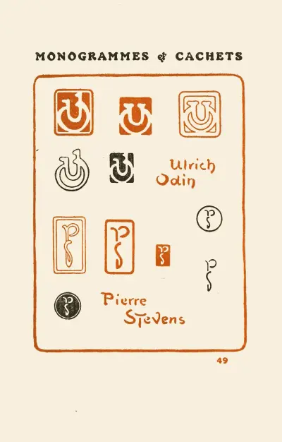 Le second livre des monogrammes, marques, cachets et es libris Pl.47 av George Auriol