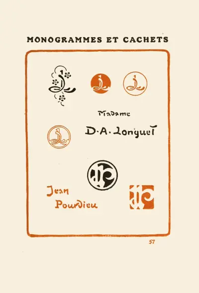 Andra boken om monogram, märken, sigill och exlibris pl. 55 av George Auriol