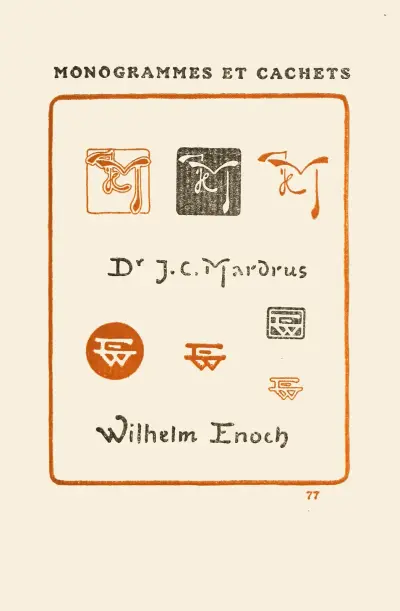 Andra boken om monogram, märken, sigill och exlibris pl. 75 av George Auriol