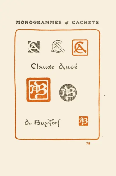 Andra boken om monogram, märken, sigill och exlibris pl. 76 av George Auriol