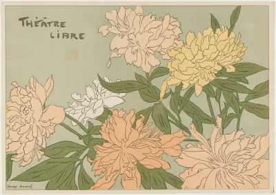 ‘Myrane’ och ‘Les Chapons’ (Program för Théâtre Libre) av George Auriol