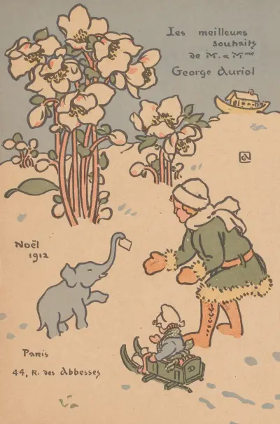 Noël (Holiday Card) av George Auriol