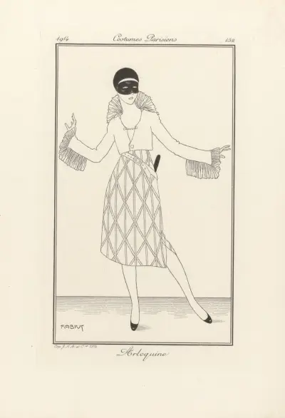 Arlequine av George Barbier