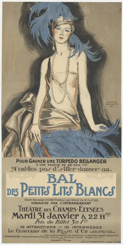 Bal des Petits lits blancs av George Barbier