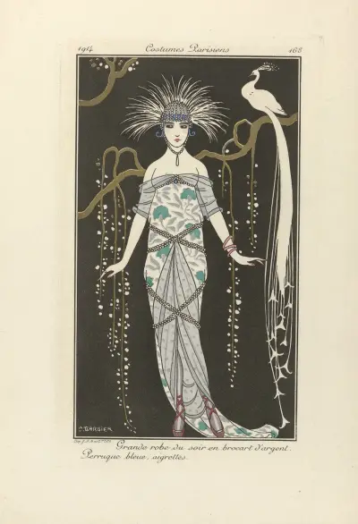 Eventails de Paquin av George Barbier