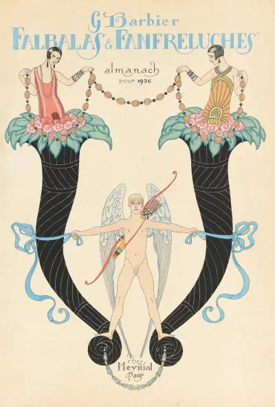 Falbalas et Fanfreluches. Almanacka för 1926 – Titelblad av George Barbier
