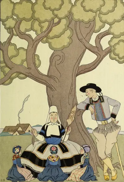 Falbalas et fanfreluches, Det var en gång av George Barbier