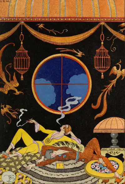 Falbalas et fanfreluches: Lättja av George Barbier