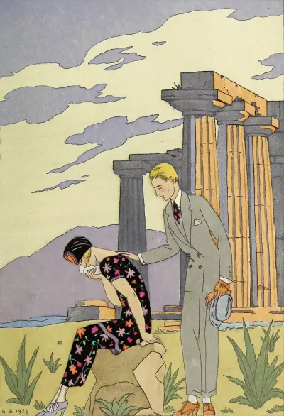 Falbalas et fanfreluches, Paestum av George Barbier
