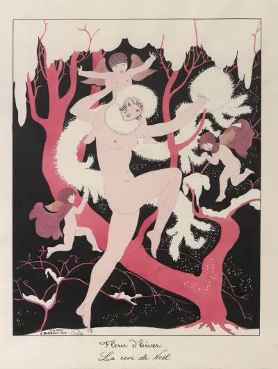 Vinterblomma. Julrosen av George Barbier