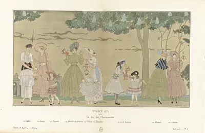 Gazette du Bon Ton, sommar – Dockteater av George Barbier