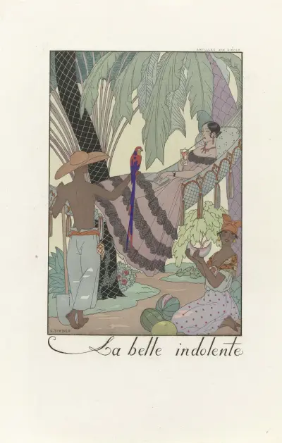 La belle indolente av George Barbier